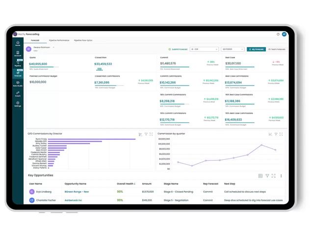 commission earnings forecasting solution ipad xactly