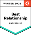 G2 Enterprise Relationship Badge Winter 2026