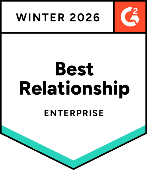 G2 Enterprise Relationship Badge Winter 2026