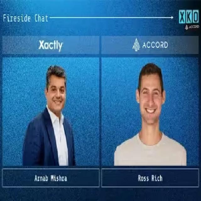 Ross Rich, Accord CEO and Arnab Mishra, Xactly CEO photo