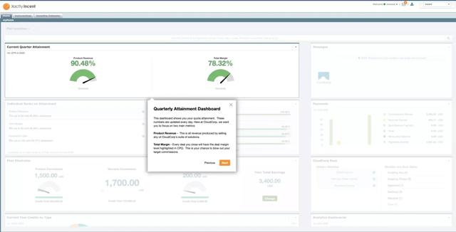show me dashboard xactly