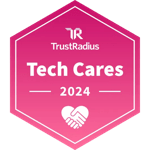 TrustRadius Tech Cares 2024 Badge
