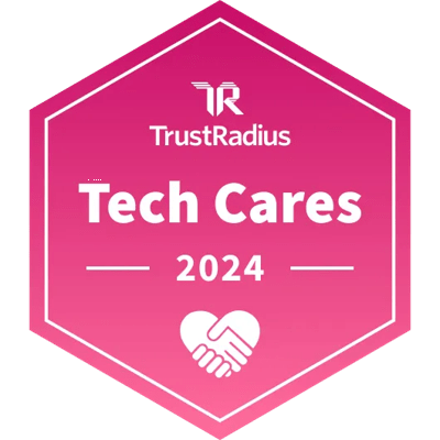 TrustRadius Tech Cares 2024 Badge