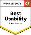 G2 Enterprise Usability Badge Winter 2026